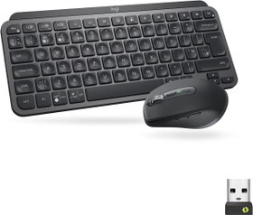 Resim logitech MX Keys Mini Combo Bolt Alıcılı Aydınlatmalı Kablosuz İngilizce Klavye ve MX Anywhere 3 Mouse Seti 