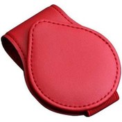 Resim Dancemonkey Cbtx Araba Visörü İçin Taşınabilir Güneş Gözlüğü Tutucu Fatura Tutucu Klip Kart Depolama Aksesuarları - Kırmızı 