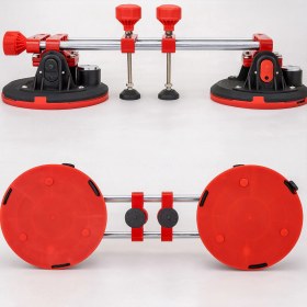 Resim 8 Inç Çiftli Vakumlu Vantuz Taş Birleştirme Hizalama Aparatı Granit Mermer Fayans Seramik Montajı 