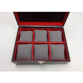 Resim Alpinkutu 6 Yuvalı Suni Seri Kaplamalı Saat Çantası 