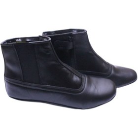 Resim MKM Cooleather Hakiki Deri Içi Miflonlu Lastikli-fermuarlı Kalın Dana Mest 