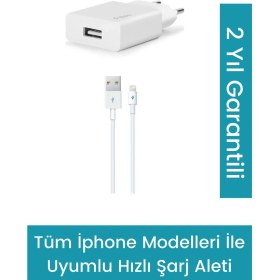Resim Ttec Apple iPhone Şarj Aleti (Apple iPhone 13 - 12 - 11 - X-8-7-6) 2.1A Orjinal Hızlı Şarj Aleti 