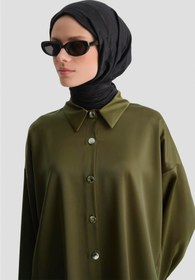 Resim Armine Saten Tunik Haki 