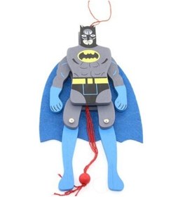 Resim Ahşap Sallanan Batman Figürü 