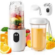 Resim Lumaworld Beyaz 500ml 40w Usb Şarjlı Dijital Ekranlı Taşınabilir Kişisel Blender 