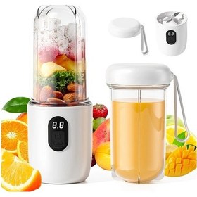 Resim Lumaworld Beyaz 500ml 40w Usb Şarjlı Dijital Ekranlı Taşınabilir Kişisel Blender 
