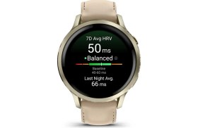 Resim Garmin Venu 4 - 41 mm - Lunar Gold Deri Kayışlı 