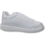 Resim Bestof 628 Erkek Beyaz Kalın Taban Günlük Casual Spor Ayakkabı 