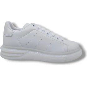 Resim Bestof 628 Erkek Beyaz Kalın Taban Günlük Casual Spor Ayakkabı 