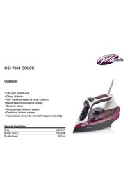 Resim GoldMaster Gsı-7604 Dolce Seramik Taban Buharlı Ütü 