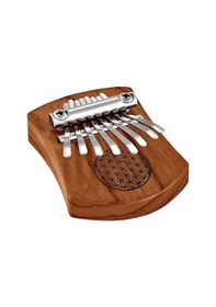 Resim Meinl Sonic Energy Kl802fol Mini Solid Flower Of Life C Major 8 Note Kalimba Red Zebrawood 