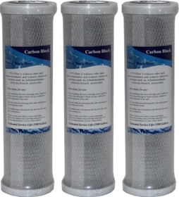 Resim Tsl Açık Kasa Su Arıtma Cihazı Filtresi Blok Karbon Cto 10inç 3 Adet 