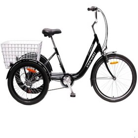 Resim Corelli Kanguroo 24 Jant 16'' (Xs - S) Kadro 3 Tekerli Şehir Bisikleti Siyah - Beyaz 