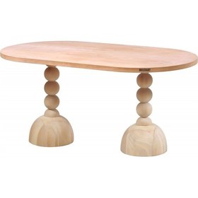 Resim Masifart Farrar 200 Lük Premium Oval Masa Cilasız Ham Ham 