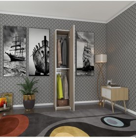 Resim Kenzlife Gardırop Öğrenci Dolabı Tek Kapılı Günebakan Crd 180 35 42 Crd Gardolap Dolap Ofis 