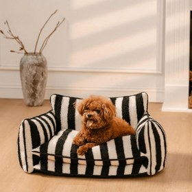 Resim Paw Portal Kedi Köpek Koltuğu - Siyah Beyaz / L (80x50x33 cm) 