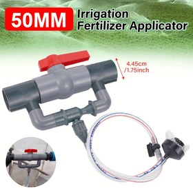 Resim 1 adet 32/40/50mm Otomatik Venturi Fertilizer Uygulayıcı Anahtar Filtre Su Boru Cihazı Sulama Kiti için Tarım Bahçesi 
