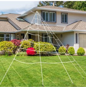 Resim Cadılar Bayramı Örümcek Ağı Üçgen Ağı, Boyut: 7m X5.5m 