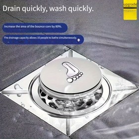 Resim 4 Mevsim Evrensel Banyo Koku Geçirmez Zemin Süzgeci Çekirdeği, Paslanmaz Çelik İç Çekirdekli Banyo Kanalizasyonu için, Koku Önleyici Geri Akış Aracı, Mühürleme Kapak, Böcek ve Solucan Kovucu 