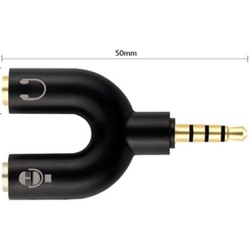 Resim Derwell Yeni 2023 Kulaklık Mikrofon Ayırıcı Çoklayıcı 3.5mm Splitter Switch Stereo Dönüştürücü Adaptör 