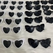 Resim 20 adet 10 adet Siyah Kalp Şekilli Gözlük + 10 adet Beyaz Kalp Şekilli Gözlük, Gelin ve Groom Gelinlik Groom Aksesuarları, Düğün Partisi, Gelin ve Groom için En İyi Hediye, Sevgililer Günü Hediyesi 