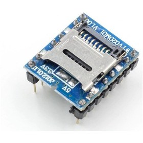 Resim Wtv020 Mini Mp3 Wav Player Modülü Micro Sd 1 G TF Kart Ses Müzik Çalma Kartı16 Bit Pwm Dac 3 W Hoparlör Uart Haberleşme 6 Buton 
