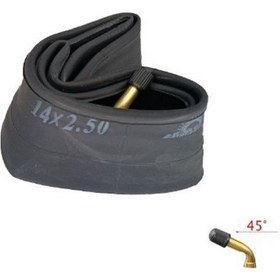 Resim Eğri Sibop 2.5x14 Motosiklet İç Lastik 
