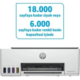 Resim Hp Çok Fonksiyonlu Kablosuz Renkli Tanklı Yazıcı Wi-Fi Direct USB Bağlantılı Akıllı Telefon Destekli Tarayıcı Fotokopi Özellikli Ev Ofis Tipi Yazıcı 