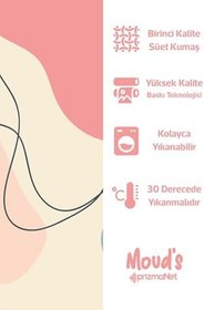 Resim Quiet Desenli Süet Dertsiz Masa Örtüsü 
