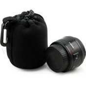 Resim Mettzchrom Canon 50MM Lens Için Neopren Yumuşak Kılıf Koruyucu Kılıf Lens Çantası 
