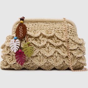 Resim OGGO Hasır Medium Clutch & Çapraz Çanta 