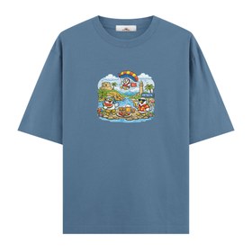 Resim Antalya - Oversize Tshirt - Mavi / S / Oversize 