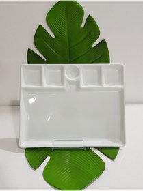 Resim Melamin X 10 Adet Kahvaltı Tabak 6 Bolumlu 31cm Beyaz (31x24.5x2.3cm 322gr) 