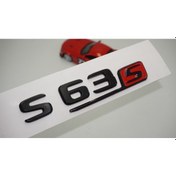 Resim S 63 S Bagaj Parlak Siyah ABS 3M 3D Yazı Logo 