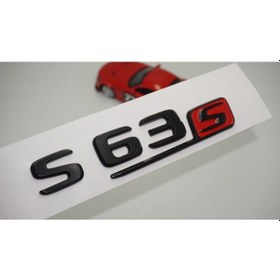 Resim S 63 S Bagaj Parlak Siyah ABS 3M 3D Yazı Logo 