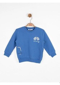 Resim Nk Kids Erkek Bebek Pamuklu Orta Kalınlık Sweatshirt-14723 Saks 