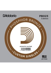 Resim D'addario Pb023 Akustik Tek Tel. 5Li Paket. Sol . Phosphor Bronz 