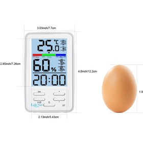 Resim Life Net Medikal Dijital Termometre Isı Nem Ölçer Sıcaklık Iç , Dış Mekan 
