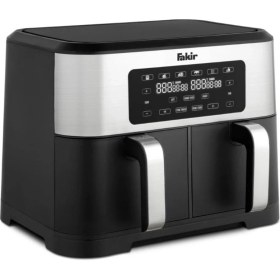 Resim Fakir Premium Chefry Yağsız Sıcak Hava Fritözü 8,5 L Çift Hazneli Yüksek Güçlü Hızlı Isınma Kolay Temizlik 