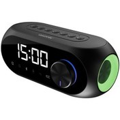Resim Mikado 1200mAh 5W Beyaz Bluetooth-Aux-Derece-Usb-FM Double Alarmlı Saat Speaker Speaker 