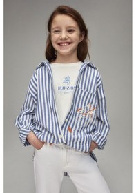 Resim Nk Kids 38437 Kız Çocuk Mavi Leylak Gömlek Mavi 