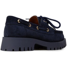 Resim Deery Kadın Hakiki Süet Lacivert Marin Loafer - 02036zlcvc01 