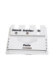 Resim EL YAPIMI Bölmeli Posta Fatura Kutusu 