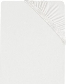 Resim 2 Adet Düz Pamuklu Tek Kişilik 80 X 200 X 30 Cm Lastikli Penye Çarşaf Beyaz 