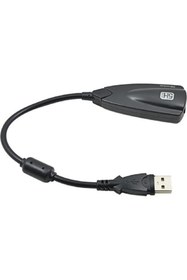 Resim Derwell Kablolu Usb Ses Kartı 5hv2 Sound Tak Kullan Kulaklık Mikrofon Çıkışı 7.1 USB To Audio Çevirici Ses 