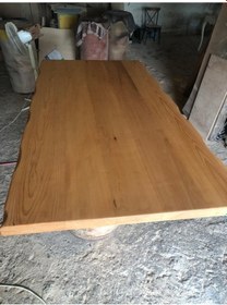 Resim Bintaşmobilya Gürgen Ağacı Kayın Rengi Kütük Salon Masası Üstü Tablası 