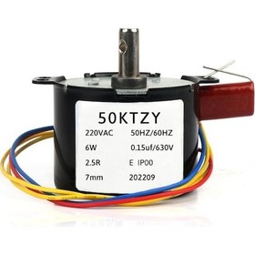 Resim 50ktyz 2.5 Rpm AC Motor Kuluçka Viyol Çevirme 220V Senkron Metal 