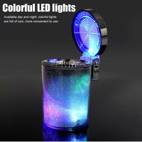 Resim Genel Markalar 7 Renkli Araç İçi Küllük Kapaklı ve Işıklı 