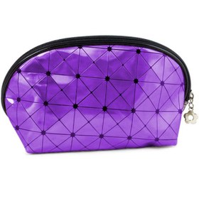 Resim Nascita Eleganza Renkli Makyaj Çantası - Mor 