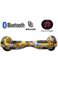 Resim CityMate Smart Balance Elektrikli Kaykay Hoverboard Çanta Hediyeli Bluetooth Hoparlörlü Desenli30 